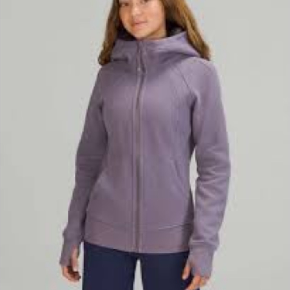Lululemon Athletica Scuba full zip size 6 dusky lavender